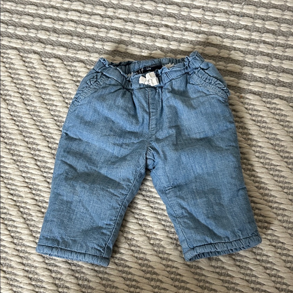 Gap lined pants 3-6 mo